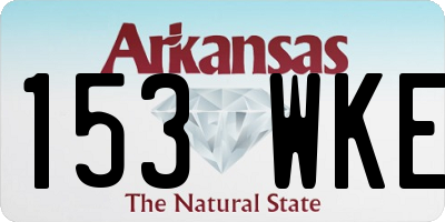 AR license plate 153WKE