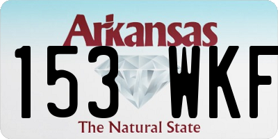 AR license plate 153WKF