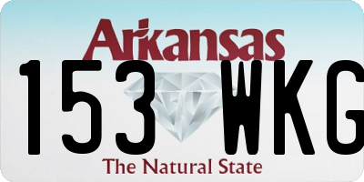 AR license plate 153WKG