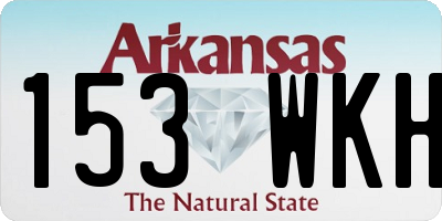AR license plate 153WKH