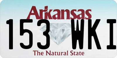 AR license plate 153WKI