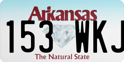 AR license plate 153WKJ