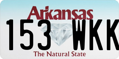 AR license plate 153WKK