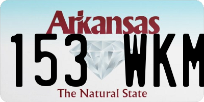 AR license plate 153WKM