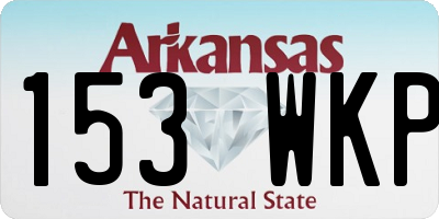 AR license plate 153WKP
