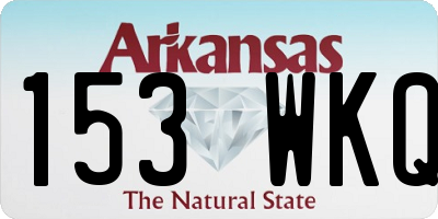 AR license plate 153WKQ