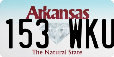 AR license plate 153WKU