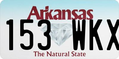 AR license plate 153WKX
