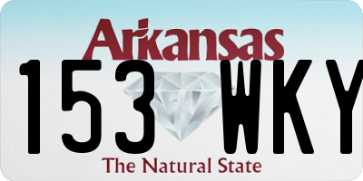 AR license plate 153WKY