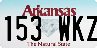 AR license plate 153WKZ