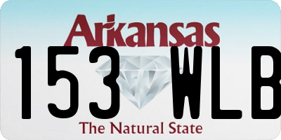 AR license plate 153WLB
