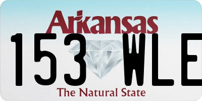 AR license plate 153WLE