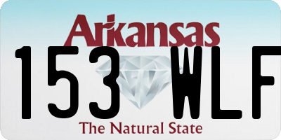 AR license plate 153WLF