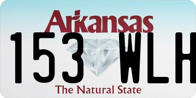 AR license plate 153WLH
