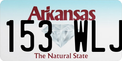 AR license plate 153WLJ