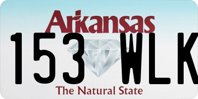 AR license plate 153WLK