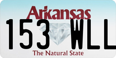 AR license plate 153WLL