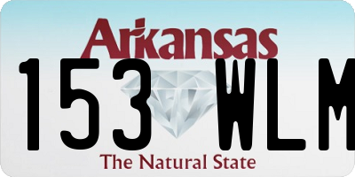 AR license plate 153WLM