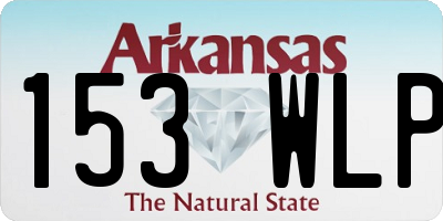 AR license plate 153WLP