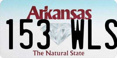 AR license plate 153WLS