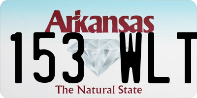 AR license plate 153WLT