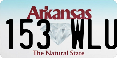 AR license plate 153WLU