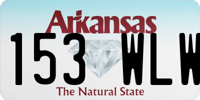 AR license plate 153WLW