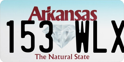 AR license plate 153WLX