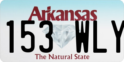 AR license plate 153WLY