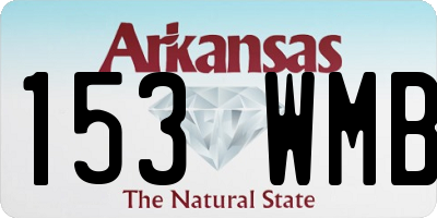 AR license plate 153WMB