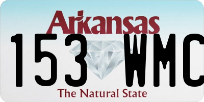 AR license plate 153WMC