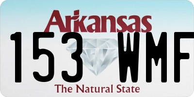 AR license plate 153WMF