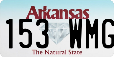 AR license plate 153WMG