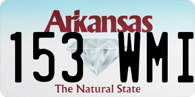 AR license plate 153WMI