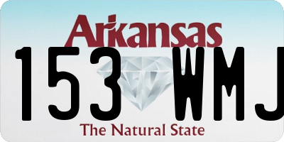AR license plate 153WMJ