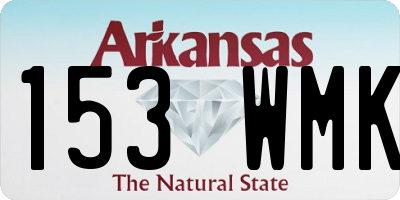 AR license plate 153WMK