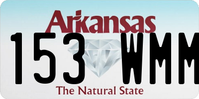 AR license plate 153WMM