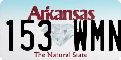 AR license plate 153WMN