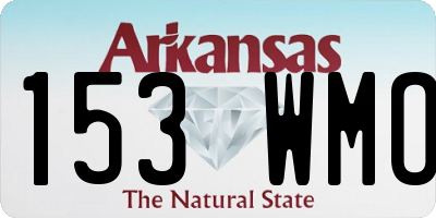 AR license plate 153WMO