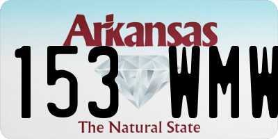 AR license plate 153WMW