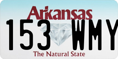 AR license plate 153WMY