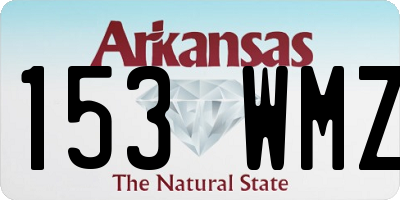 AR license plate 153WMZ
