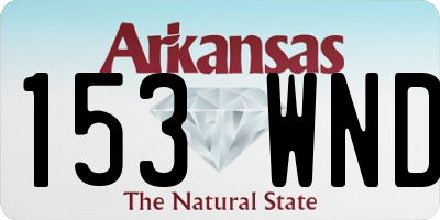 AR license plate 153WND