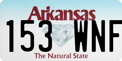 AR license plate 153WNF