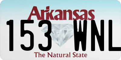 AR license plate 153WNL