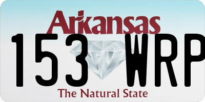 AR license plate 153WRP