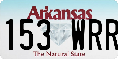AR license plate 153WRR