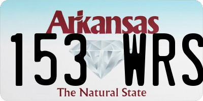 AR license plate 153WRS