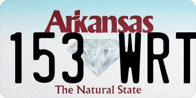 AR license plate 153WRT