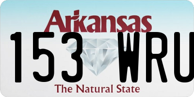 AR license plate 153WRU